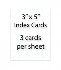 Index Cards - 3" x 5" | 3-up