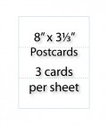 Postcards - 8-1/2" X 3-2/3" | 3-up