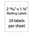 Mailing Labels 2-13/16" x 1-3/8" | 24-up