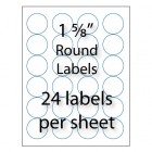 1-5/8" Round Labels | 24-up